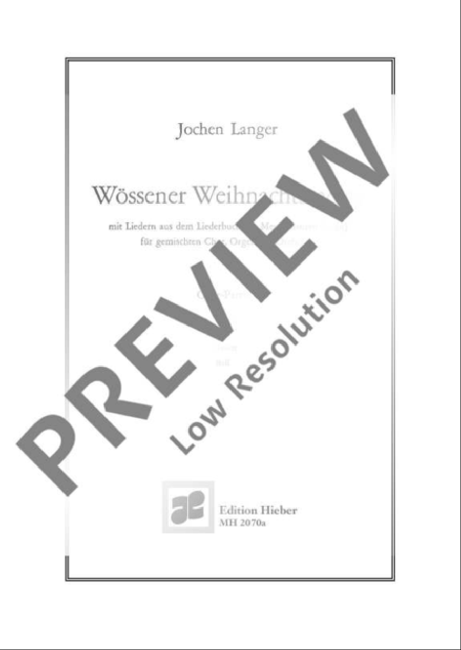 Wössener Weihnachtsmesse Mixed Choir scores gallery preview page 2