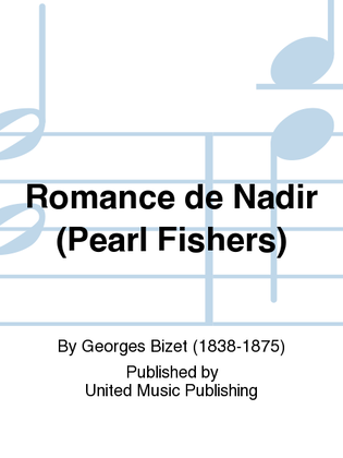 Book cover for Romance de Nadir 'Je crois entendre'