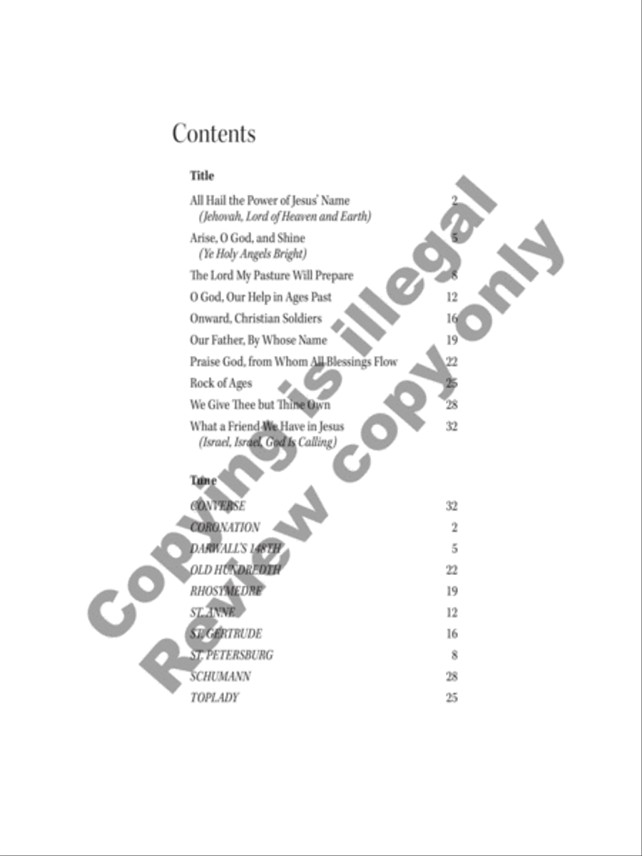 Arise and Shine Organ scores gallery preview page 2
