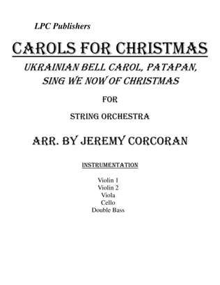 Book cover for Carols of Christmas for String Orchestra