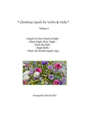 Book cover for Christmas Carols for Violin and Viola Vol.I