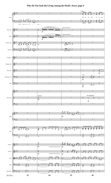 Why Do You Seek the Living Among the Dead? - Orchestral Score and CD with Printable