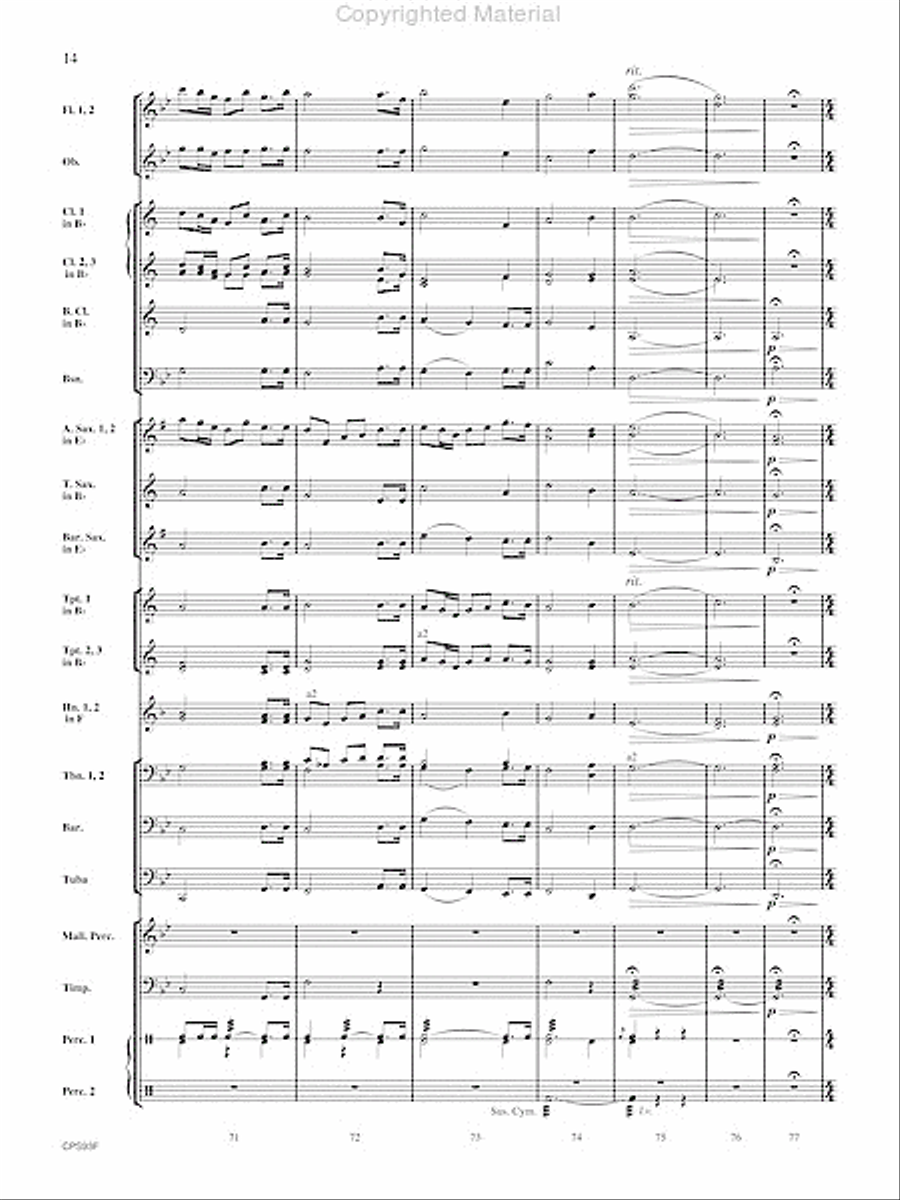 Fantasy on Early American Tunes Fantasy on Early American Tunes Concert Band scores gallery preview page 15