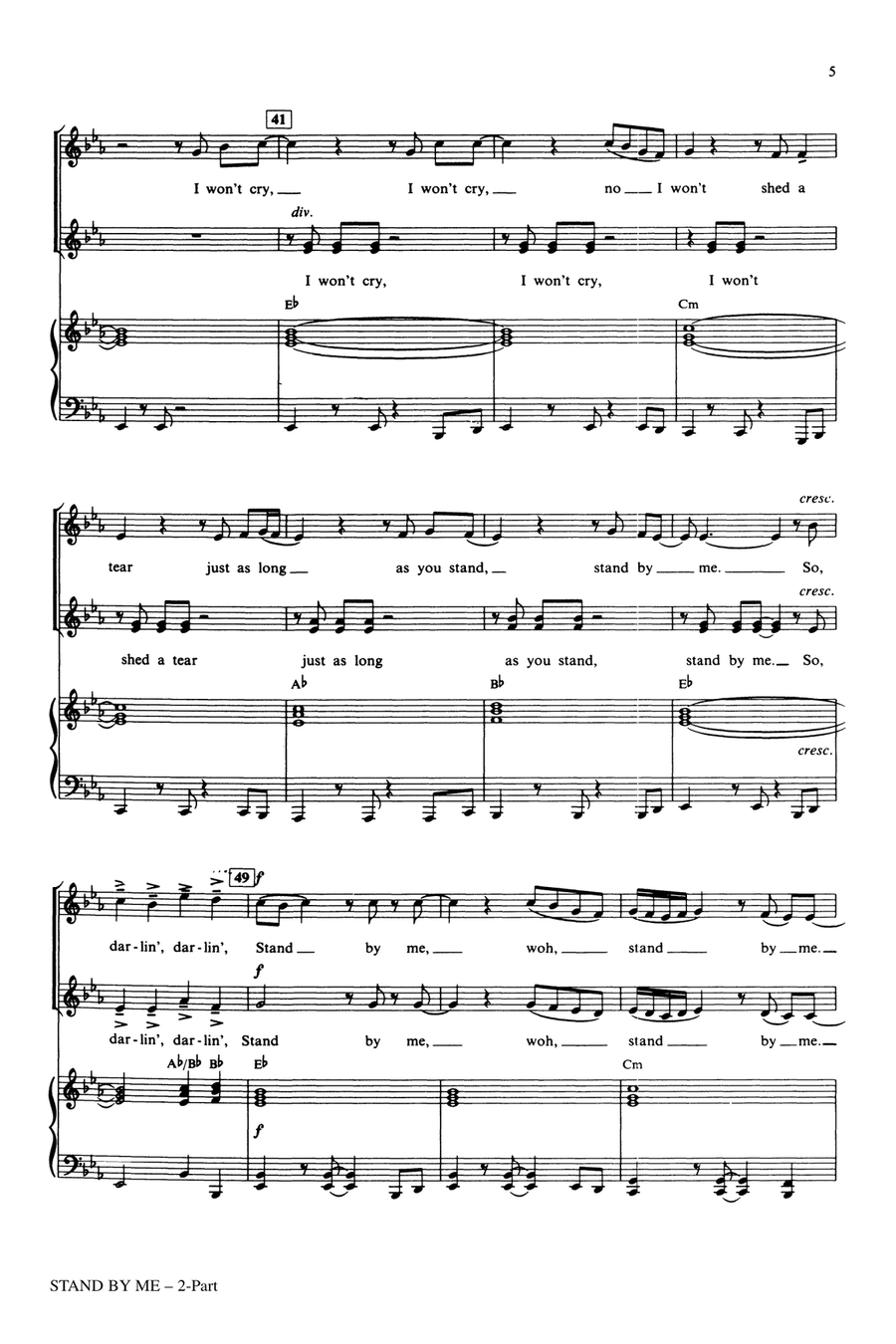 Stand By Me 2-Part scores gallery preview page 4