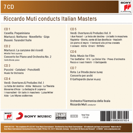 Riccardo Muti Conducts Italian Masters (Sony Classical Masters)