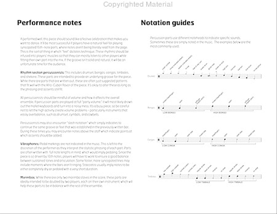 Joaquin on Sunshine Joaquin on Sunshine Percussion Ensemble scores gallery preview page 4