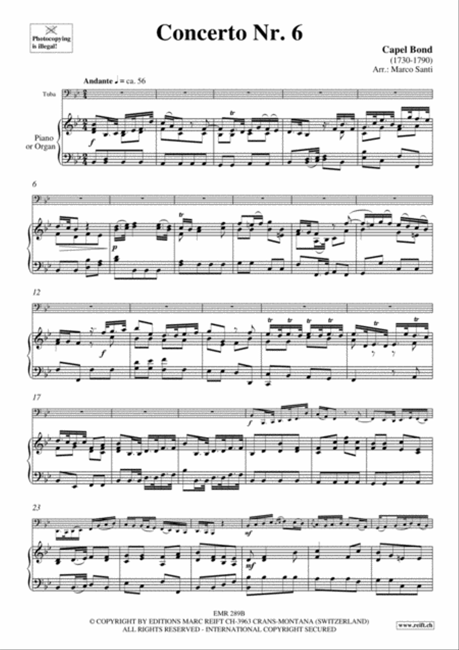 Concerto No. 6 Concerto No. 6 Tuba scores gallery preview page 4