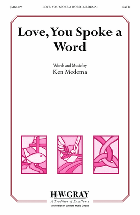 Book cover for Love, You Spoke a Word