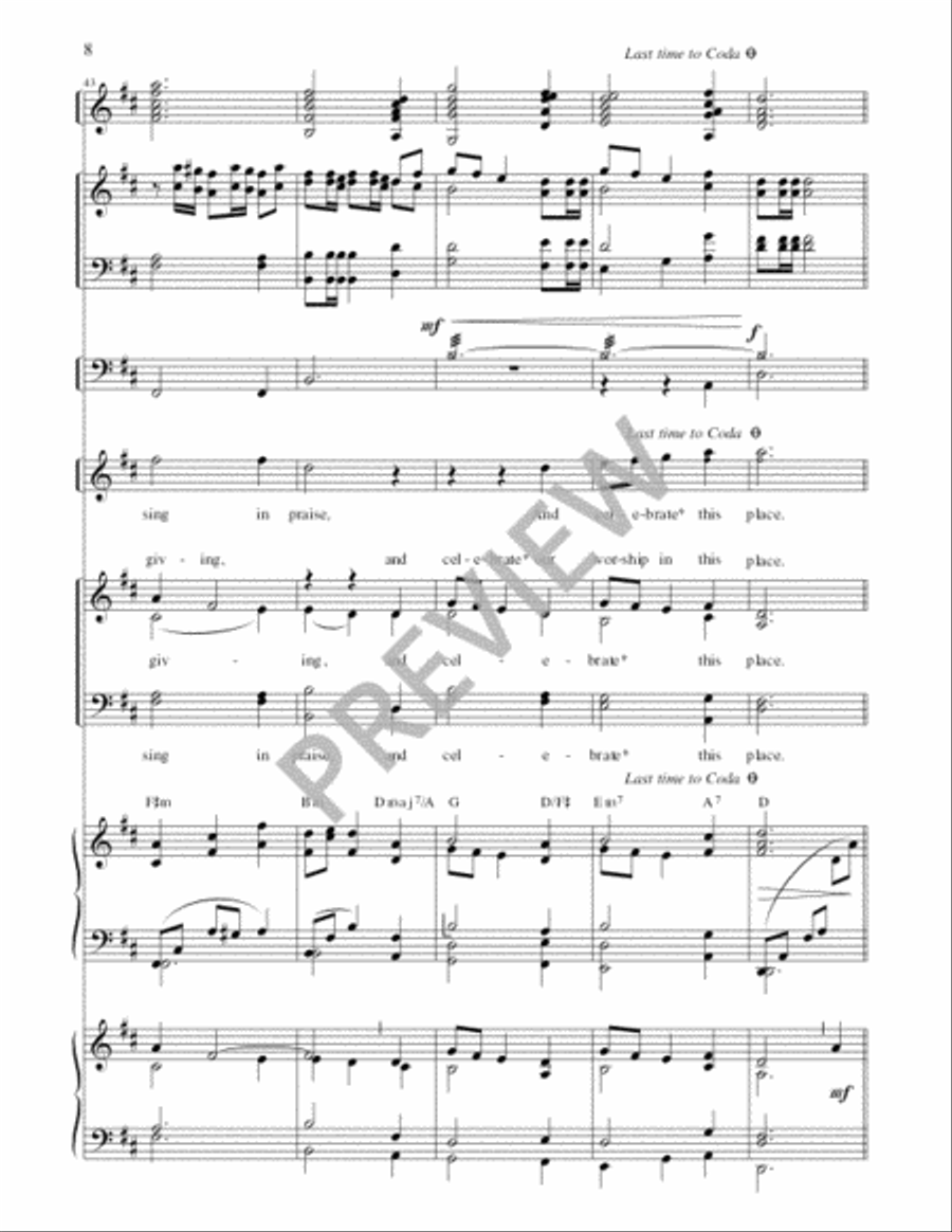 Come, Let Us Gather (Full Score) 3-Octaves scores gallery preview page 9