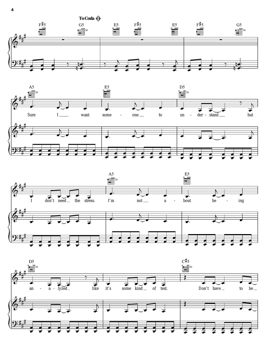 The Math Piano, Vocal, Guitar scores gallery preview page 4