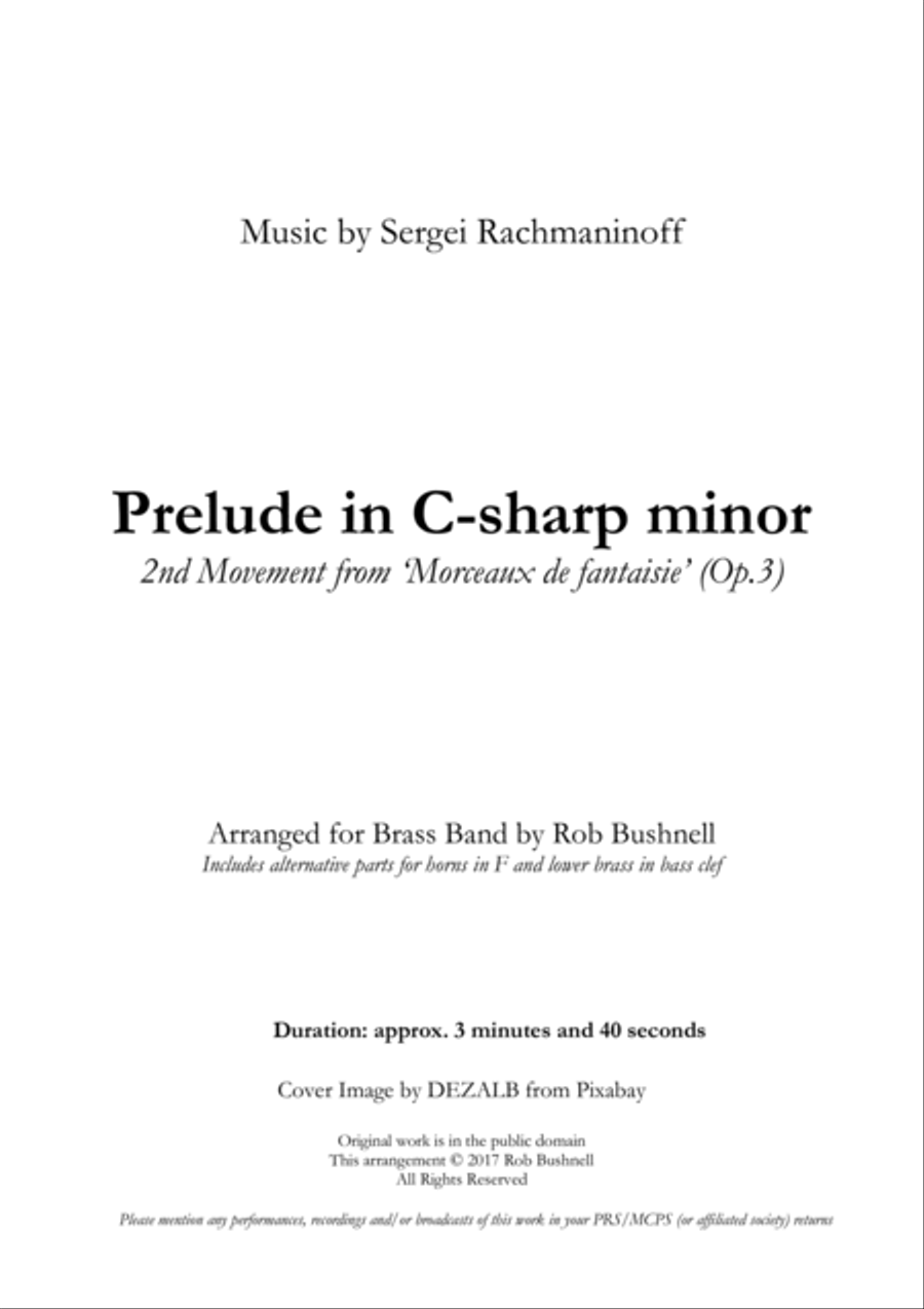 Prelude in C-sharp minor (Rachmaninoff) - Brass Band Brass Band scores gallery preview page 2