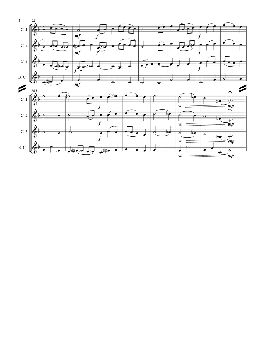 Silver Bells Silver Bells Woodwind Ensemble scores gallery preview page 5