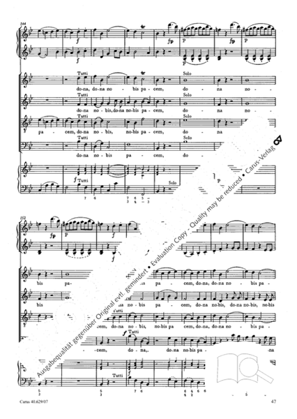 Missa brevis in B flat major