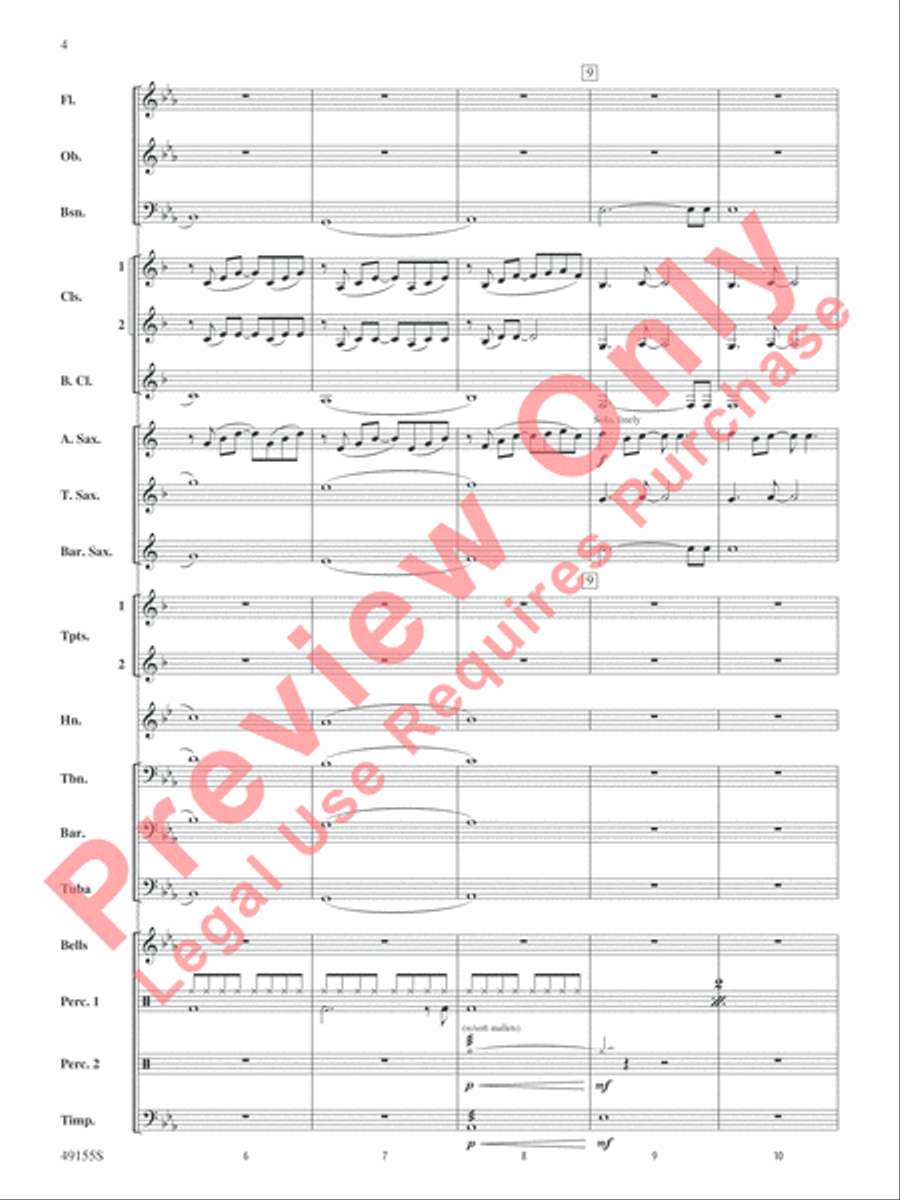 Time After Time Concert Band scores gallery preview page 5