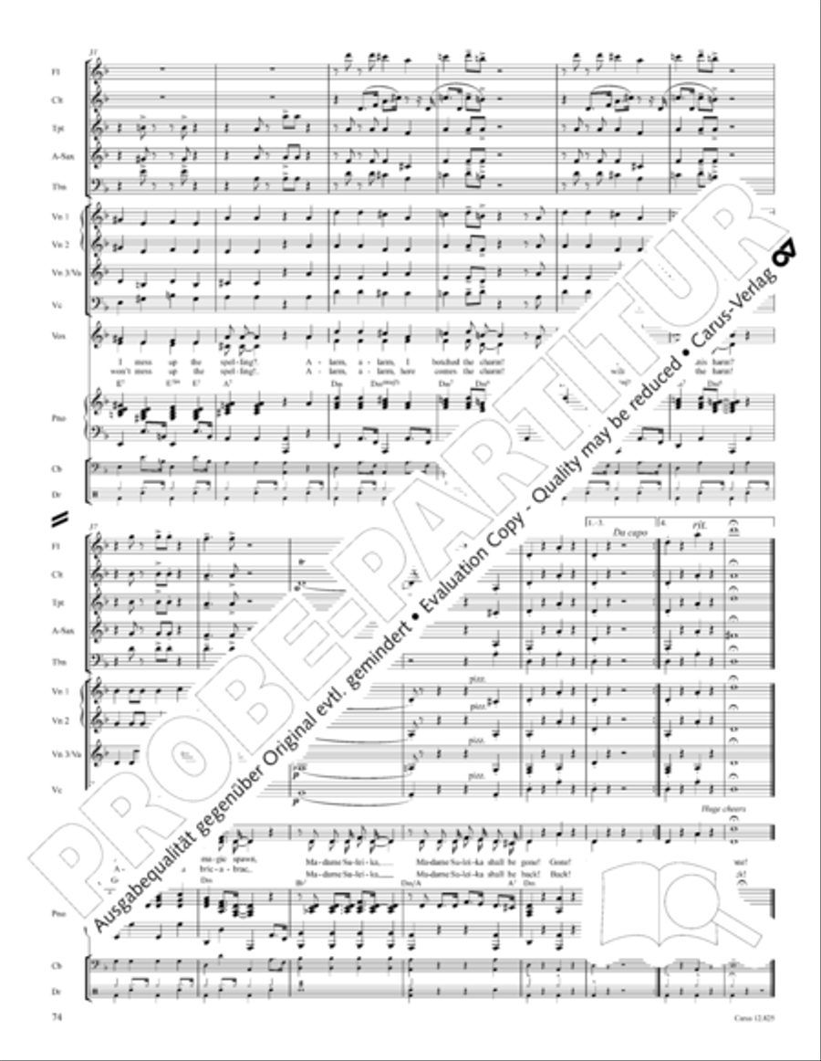 Circus Allegro Circus Allegro Choir scores gallery preview page 75