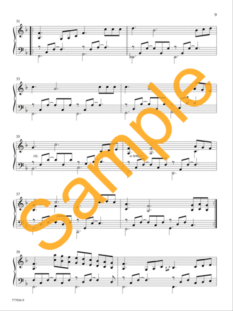 Thy Presence, My Light Piano Solo scores gallery preview page 9
