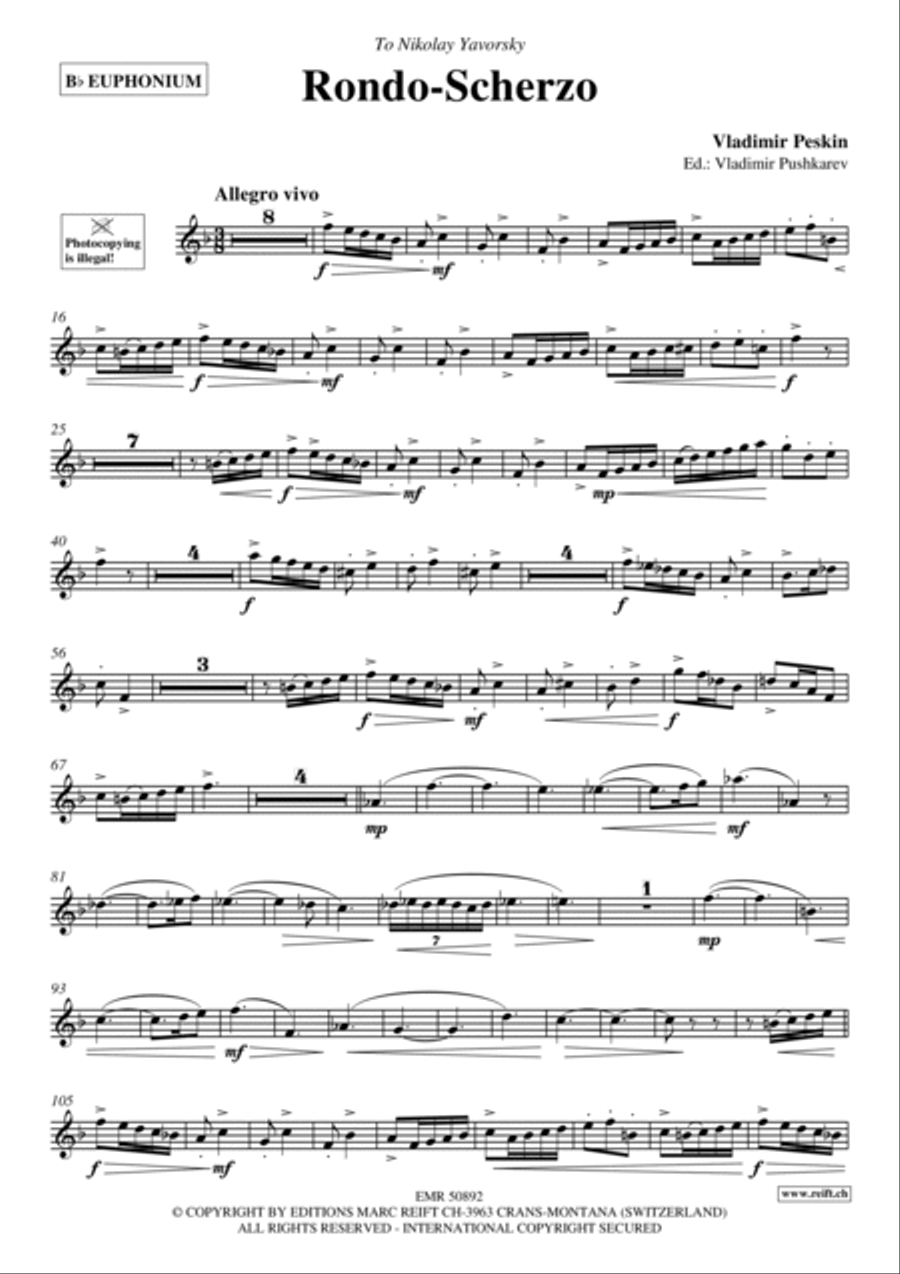 Rondo-Scherzo Euphonium scores gallery preview page 2