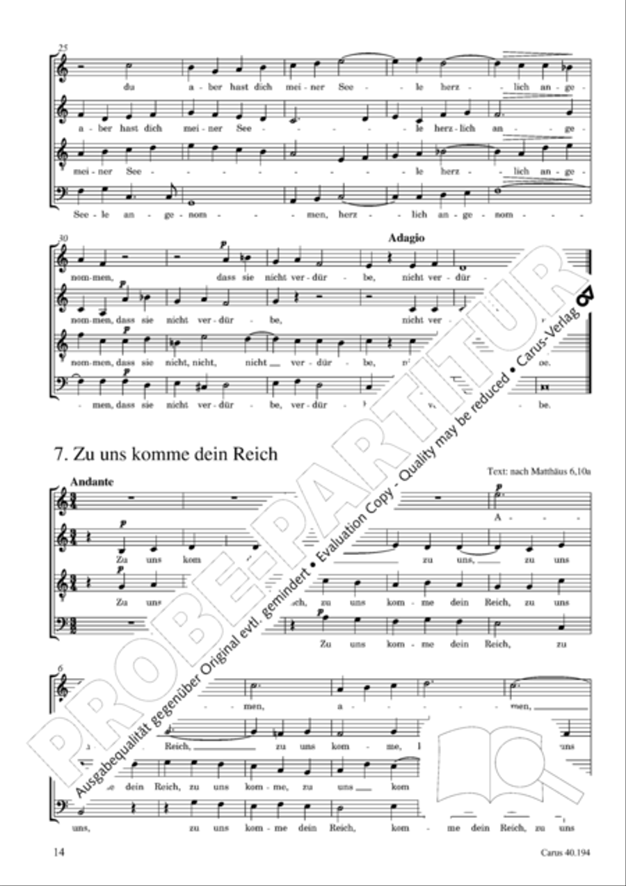 Liturgische Gesange (Totensonntag) Score scores gallery preview page 15