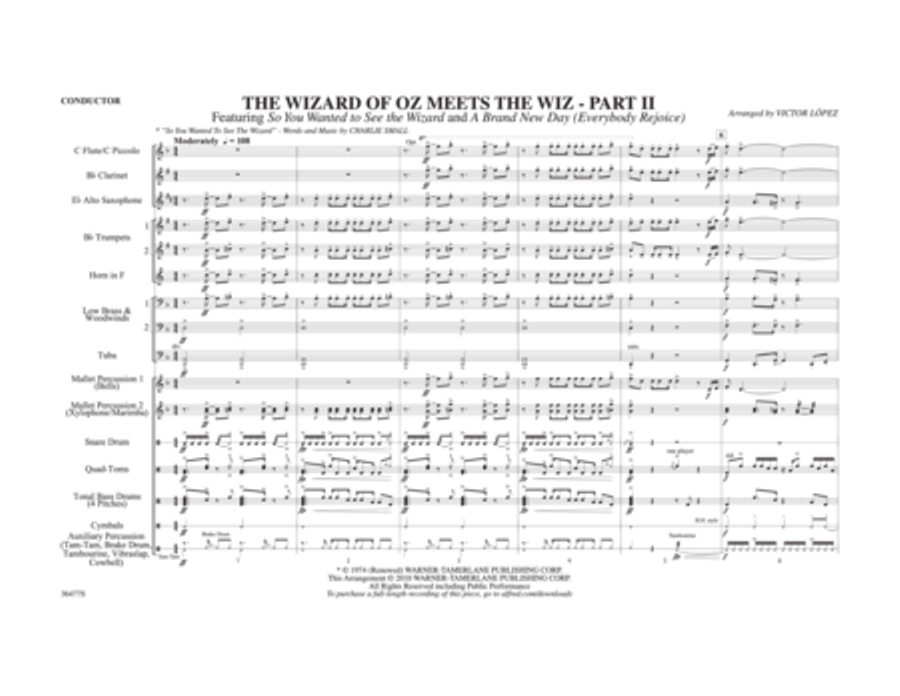 The Wizard of Oz Meets The Wiz, Part 2 Marching Band scores gallery preview page 2