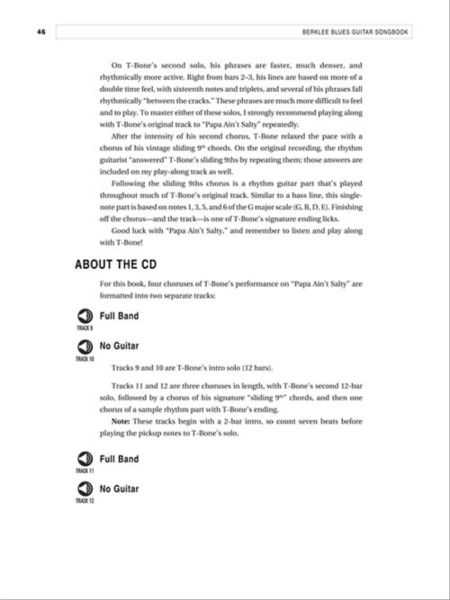 Berklee Blues Guitar Songbook Electric Guitar scores gallery preview page 5