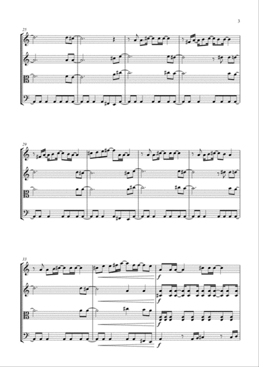 You're All I Need To Get By String Quartet scores gallery preview page 3