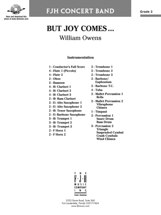 But Joy Comes...: Score