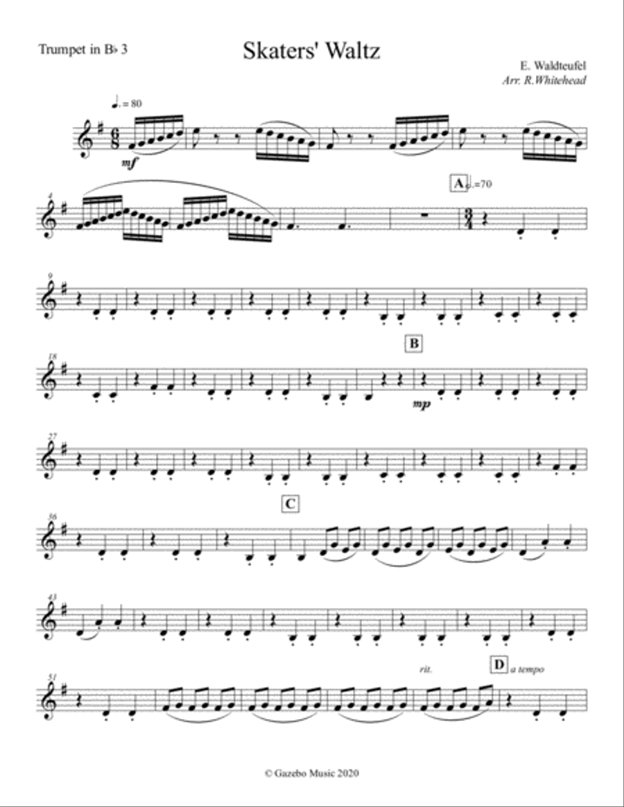 Skaters' Waltz Skaters' Waltz Brass Ensemble scores gallery preview page 6