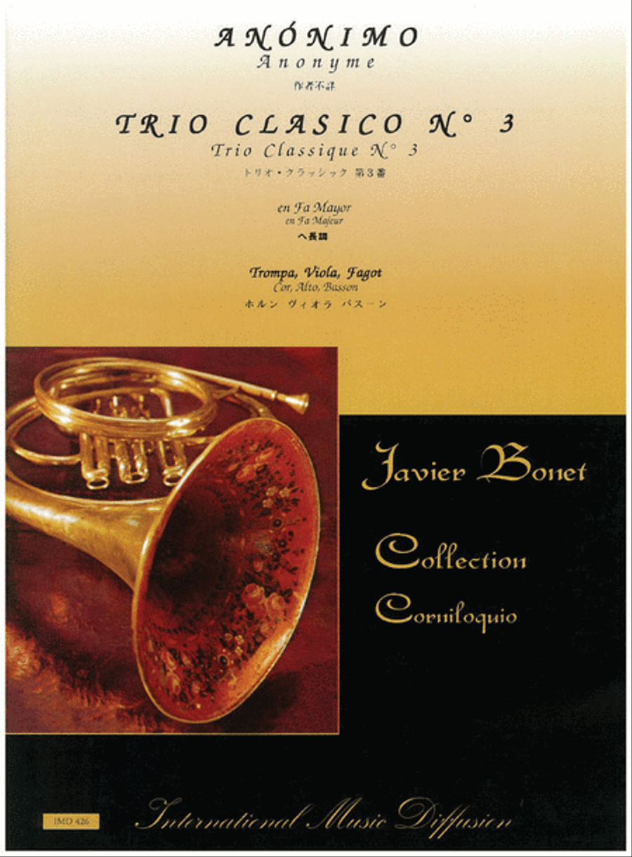Trio Classique No. 3 Trio Classique No. 3 Bassoon scores gallery preview page 1