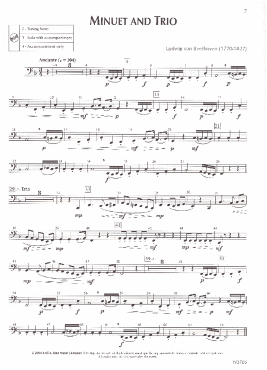Standard of Excellence: Festival Solos Book 2 - Tuba Concert Band Methods scores gallery preview page 2