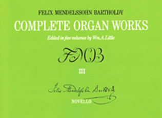 Book cover for Complete Organ Works – Volume III