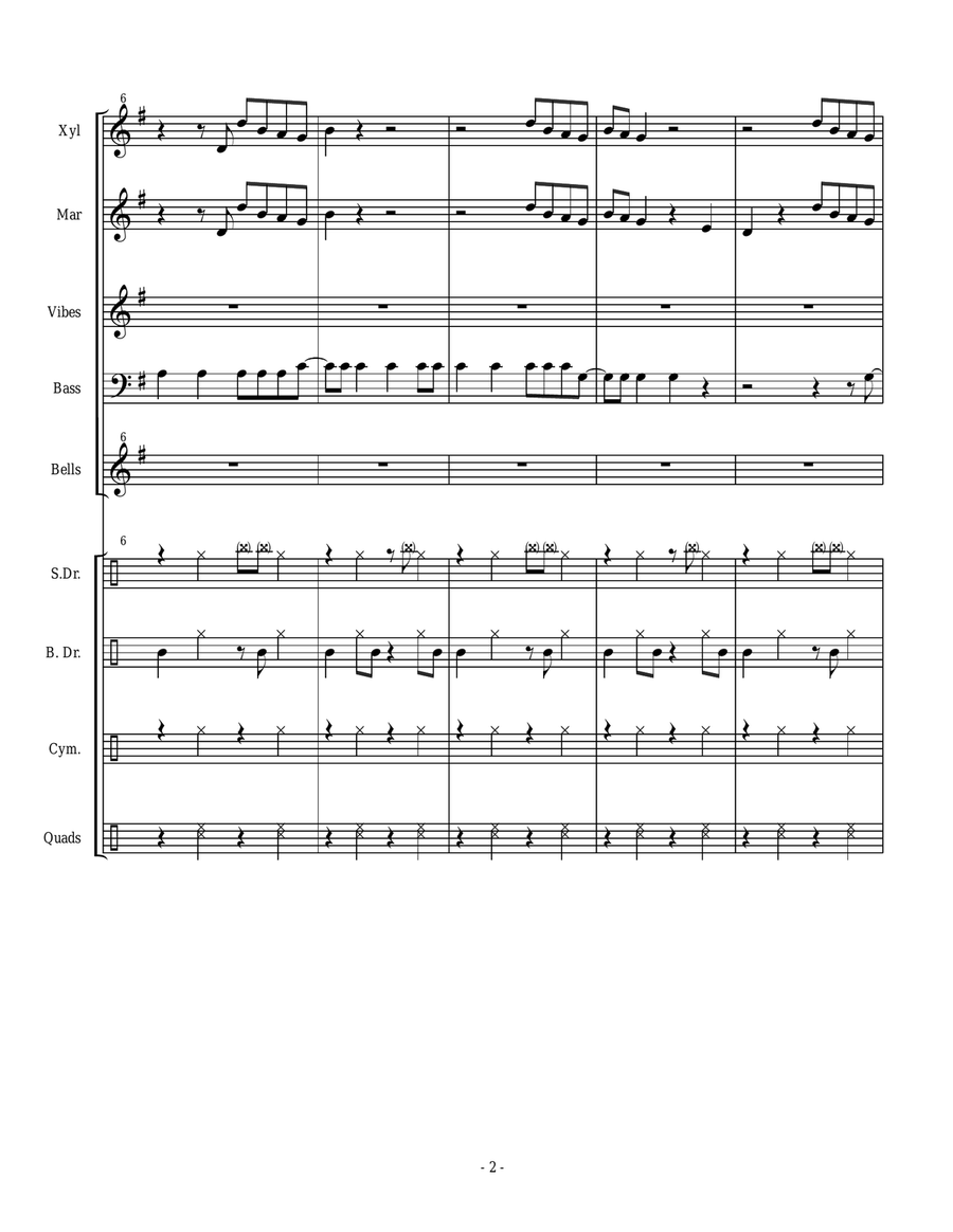 Shake It Off Percussion Ensemble scores gallery preview page 2