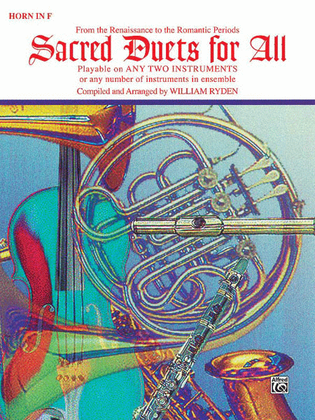 Book cover for Sacred Duets for All (From the Renaissance to the Romantic Periods)