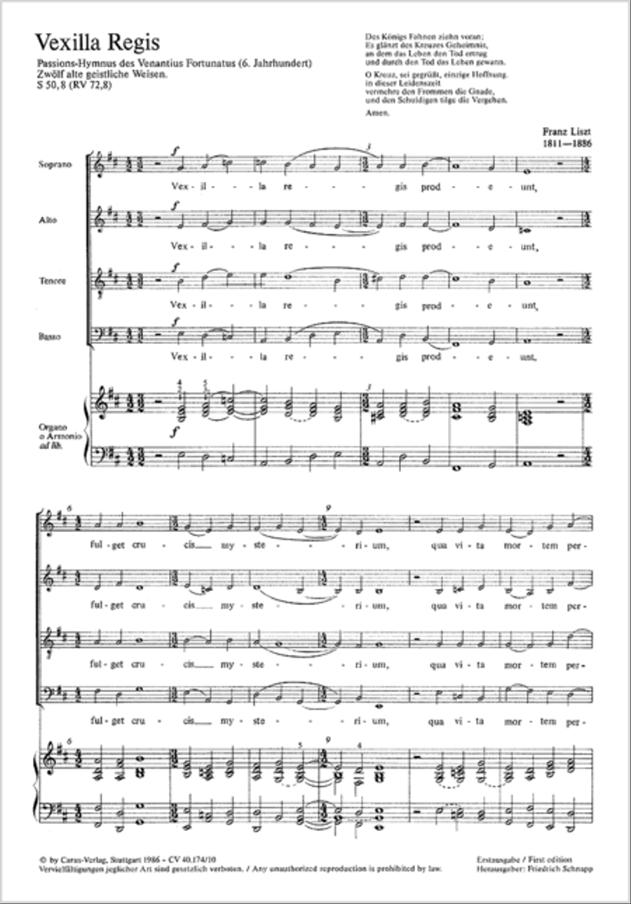 Vexilla regis 4-Part scores gallery preview page 2