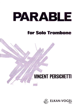 Book cover for Parable For Solo Trombone