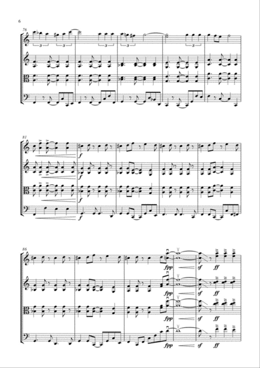 Can't Take My Eyes Off Of You String Trio scores gallery preview page 6