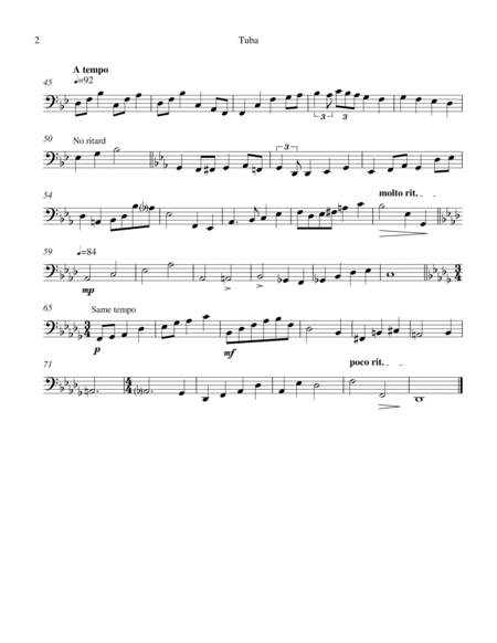 Transitions - suite for violin & tuba (4 mvmts.)