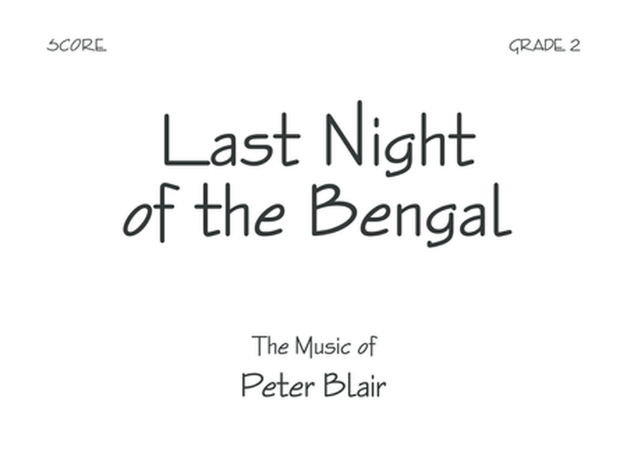 Last Night of the Bengal - Score