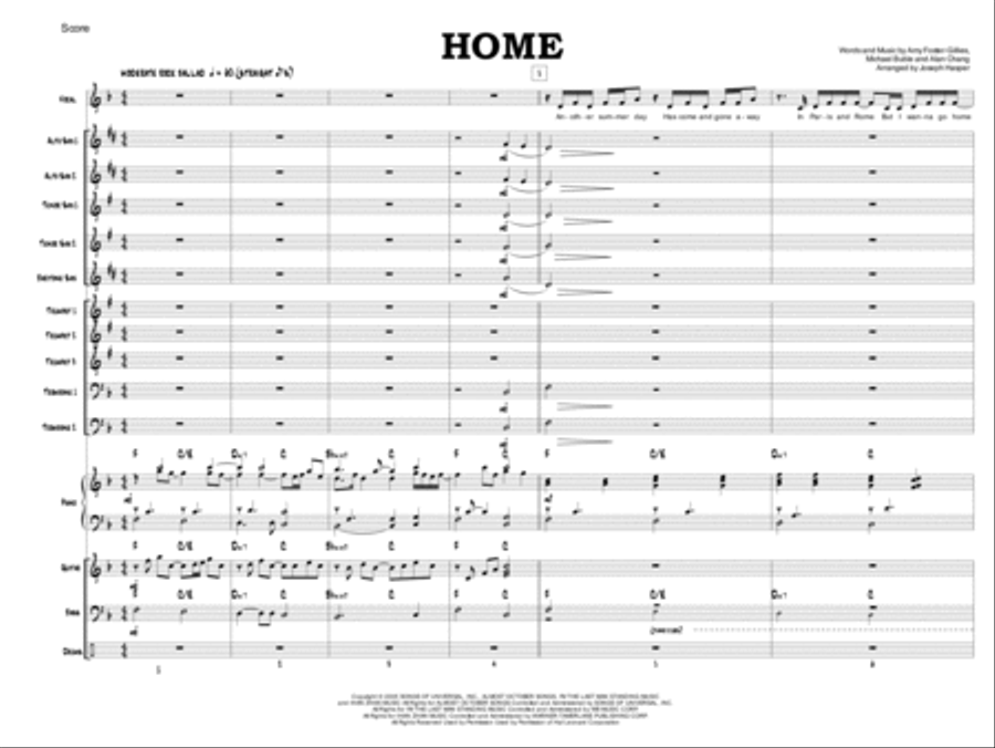 Home Jazz Ensemble scores gallery preview page 2