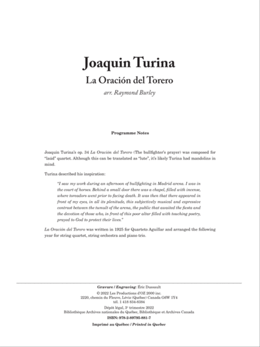 La Oración del Torero Guitar Ensemble scores gallery preview page 2