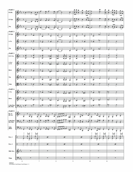 Let It Snow! Let It Snow! Let It Snow! - Conductor Score (Full Score)