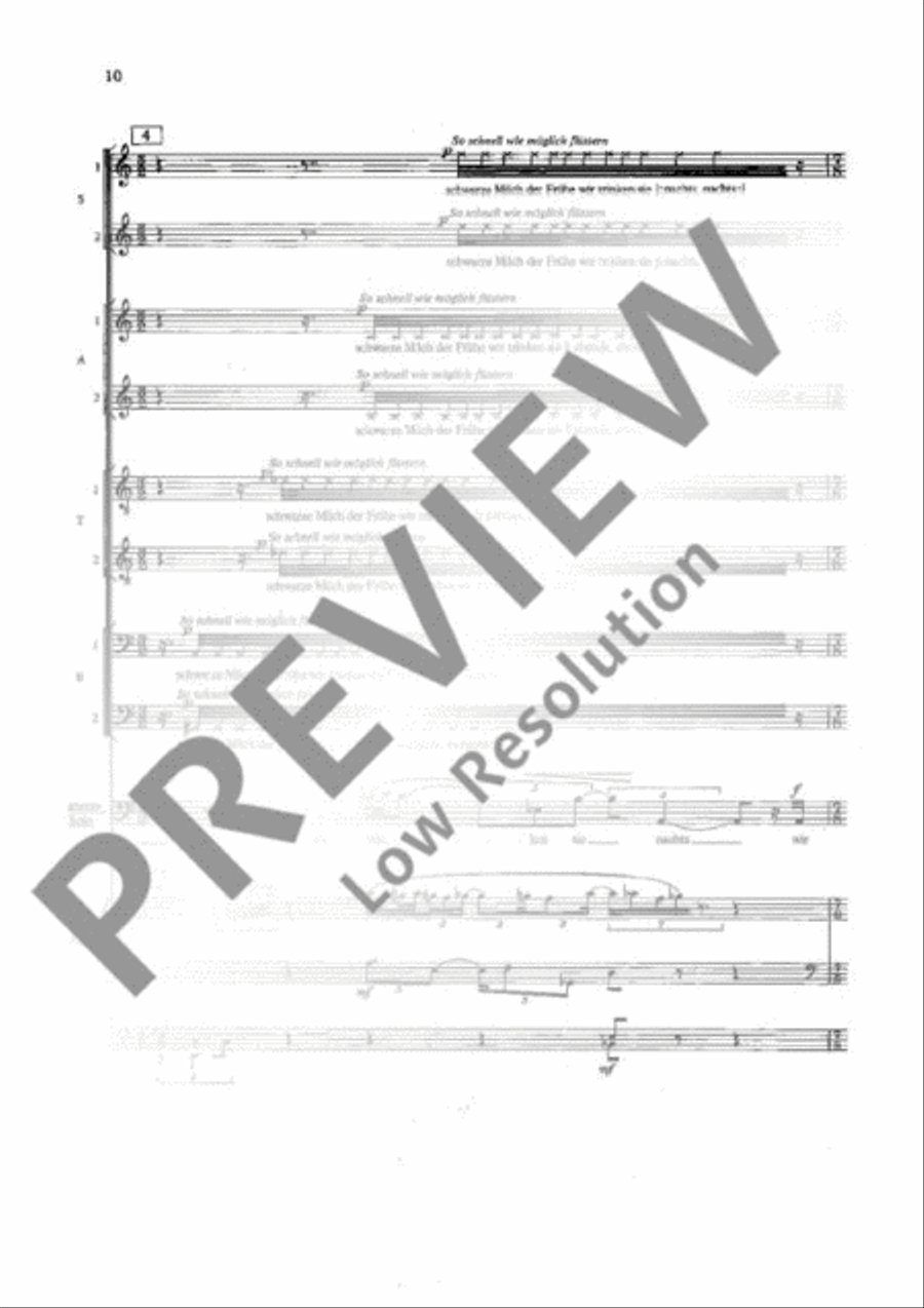 Todesfuge SSAATTBB scores gallery preview page 11