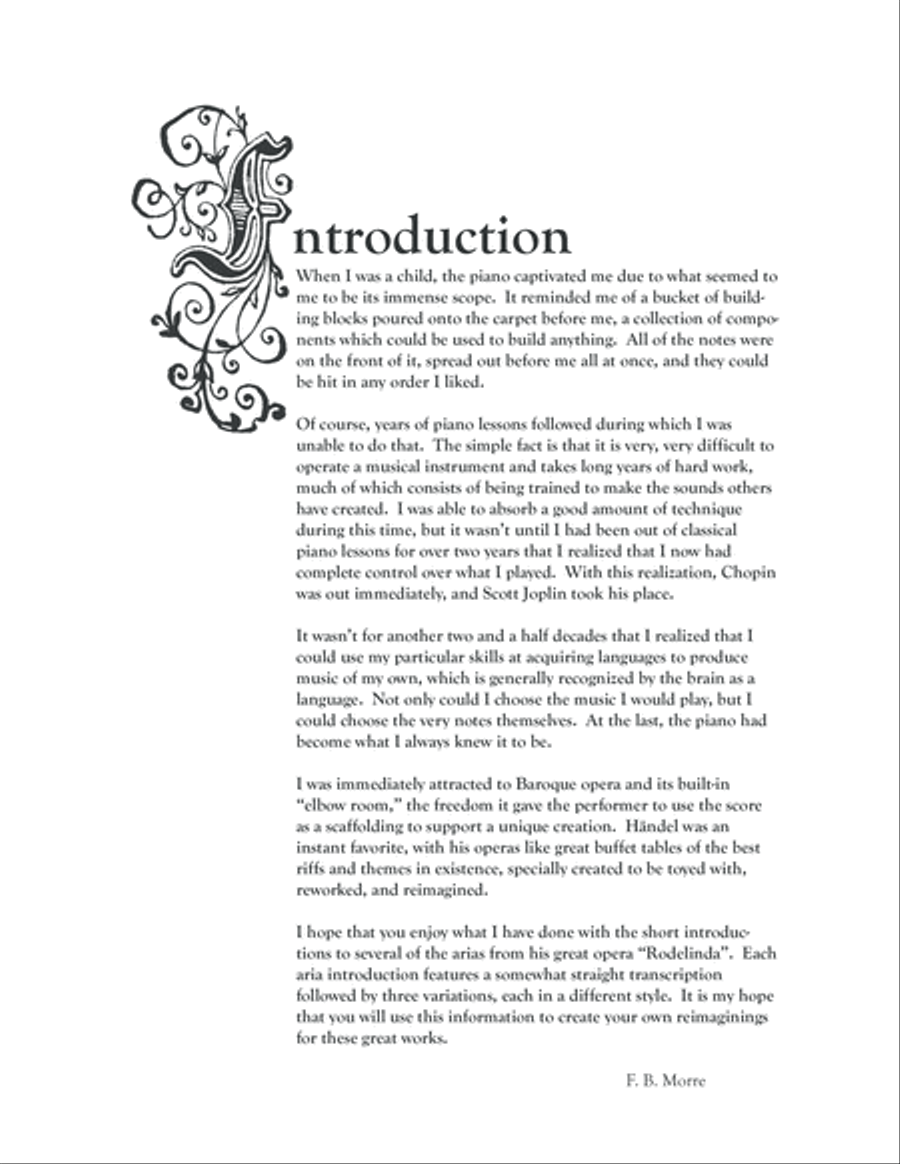 Rodelinda Variations: Piano variations on themes from the Opera by GF Handel Piano Solo scores gallery preview page 3
