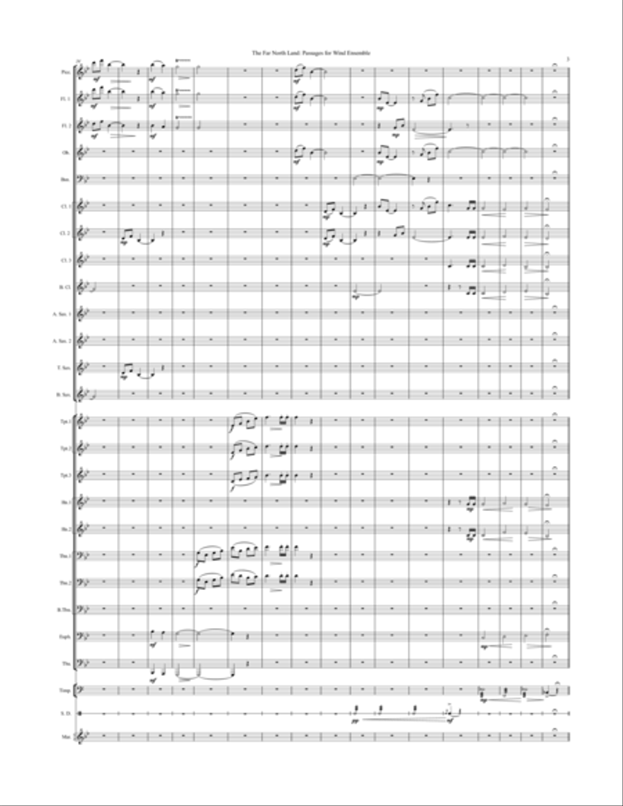 The Far North Land: Passages for Wind Ensemble Concert Band scores gallery preview page 5