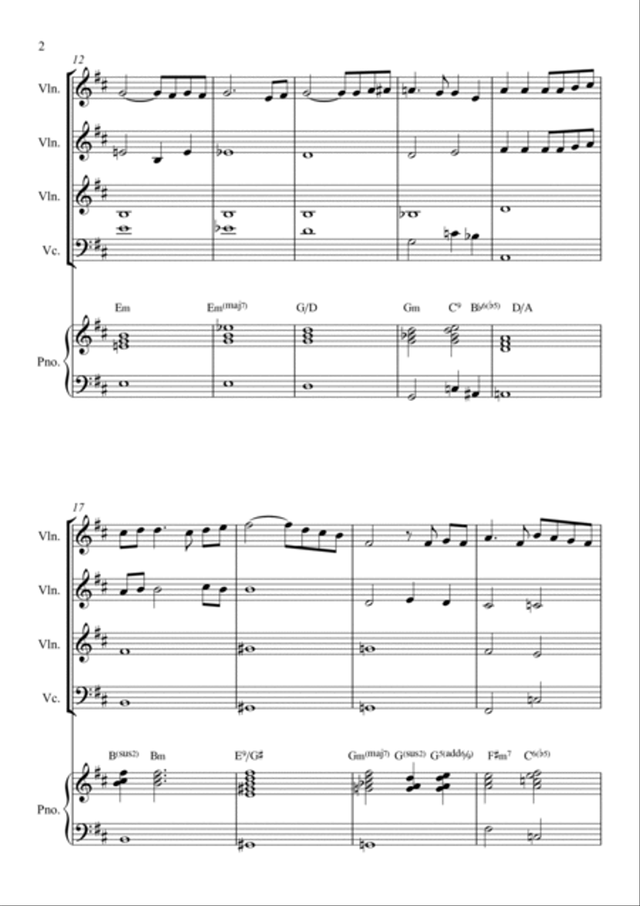 My Tribute String Quartet scores gallery preview page 2