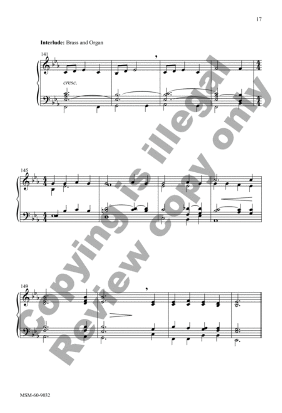 The Church's One Foundation 4-Part scores gallery preview page 16
