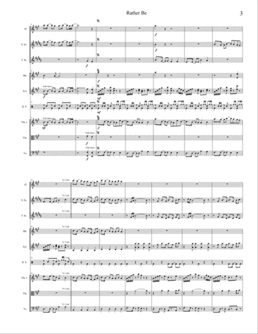 Rather Be Large Ensemble scores gallery preview page 3