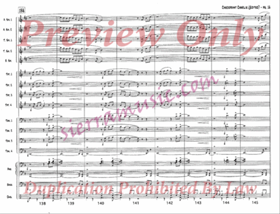 Checkpoint Charlie (Edited) Jazz Ensemble scores gallery preview page 19