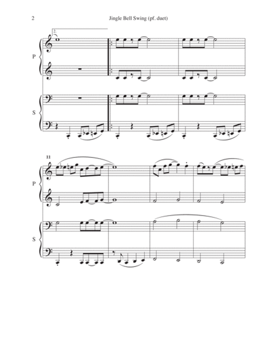 Jingle Bell Swing (1 piano 4 hands) intermediate - complete set image number null