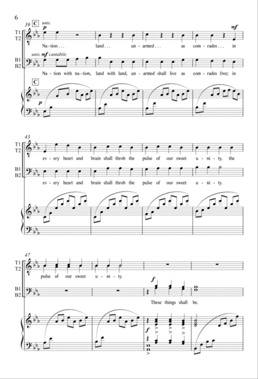 Every Life Shall Be a Song TTBB scores gallery preview page 6