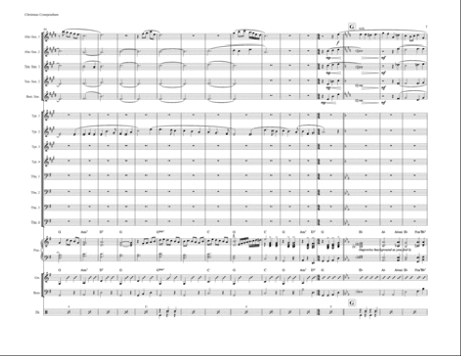 Christmas Compendium Christmas Compendium Jazz Ensemble scores gallery preview page 5